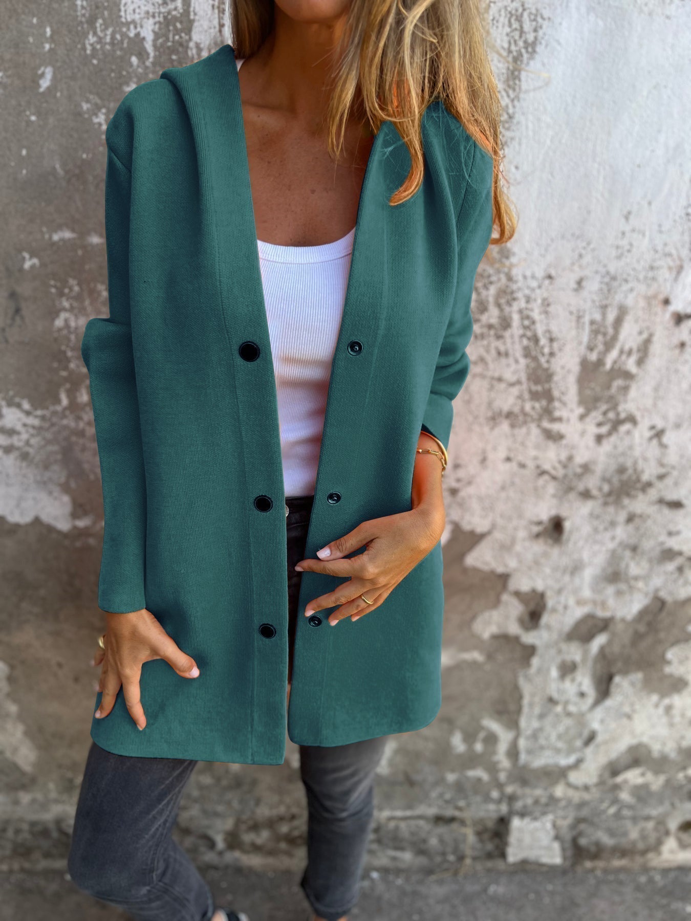 LUNA | Hooded Cardigan Coat