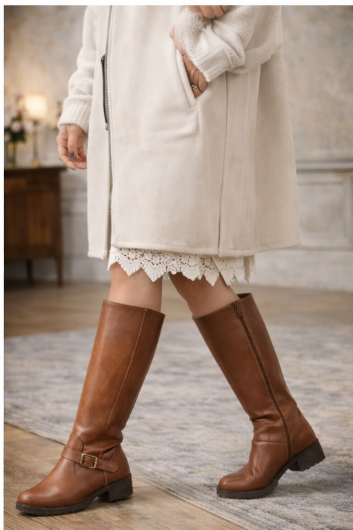 Rosavie – Wygodne botki na zwykłym obcasie