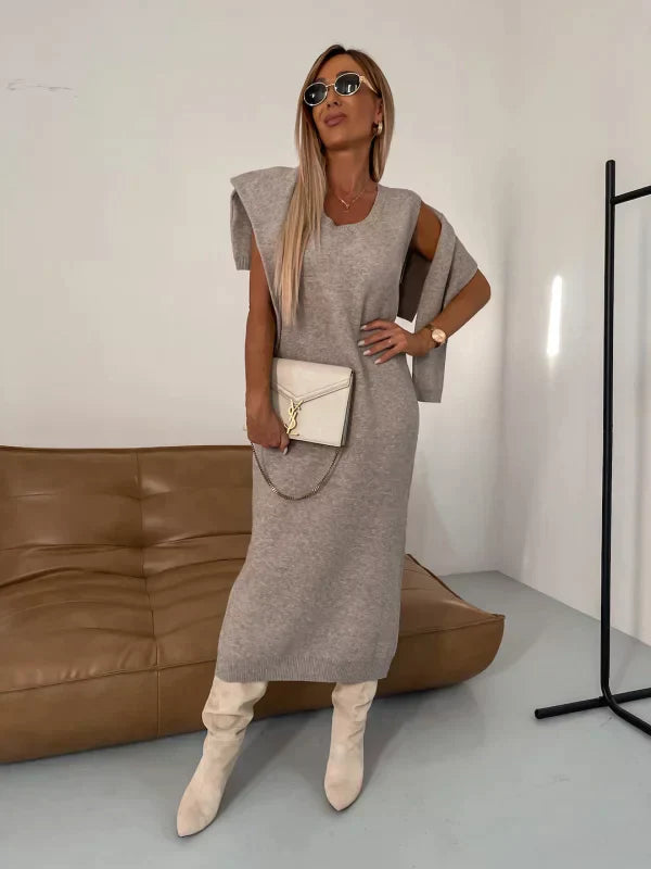 Solange - Jurk z bijpassende coltrui 