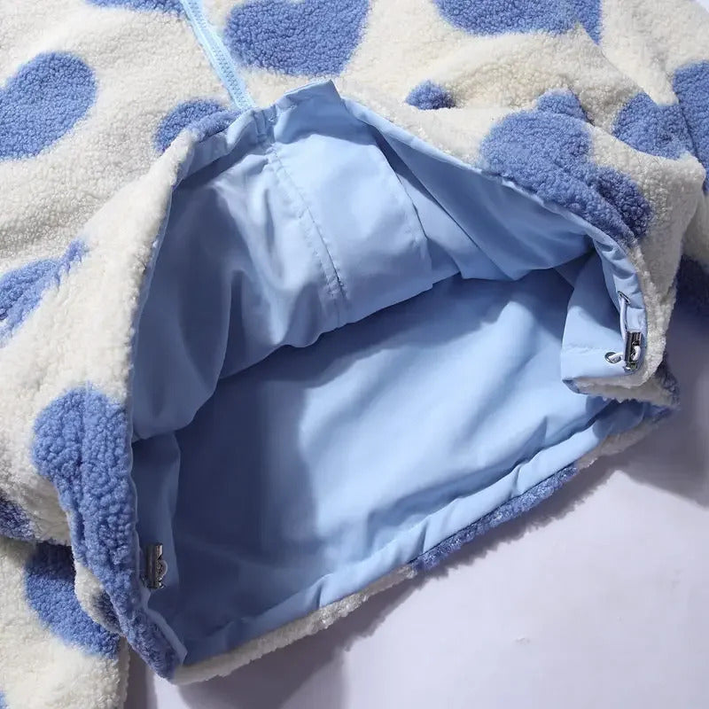 Daria™ | Dwustronna kurtka w serduszka