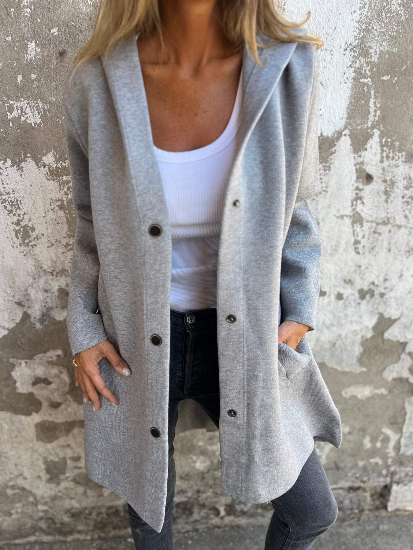 LUNA | Hooded Cardigan Coat