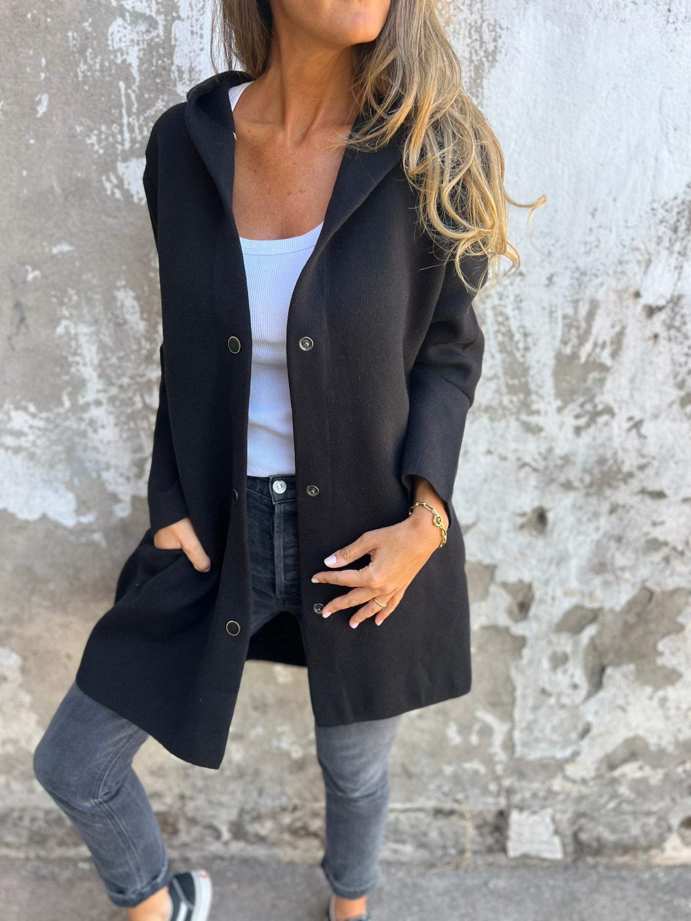 LUNA | Hooded Cardigan Coat