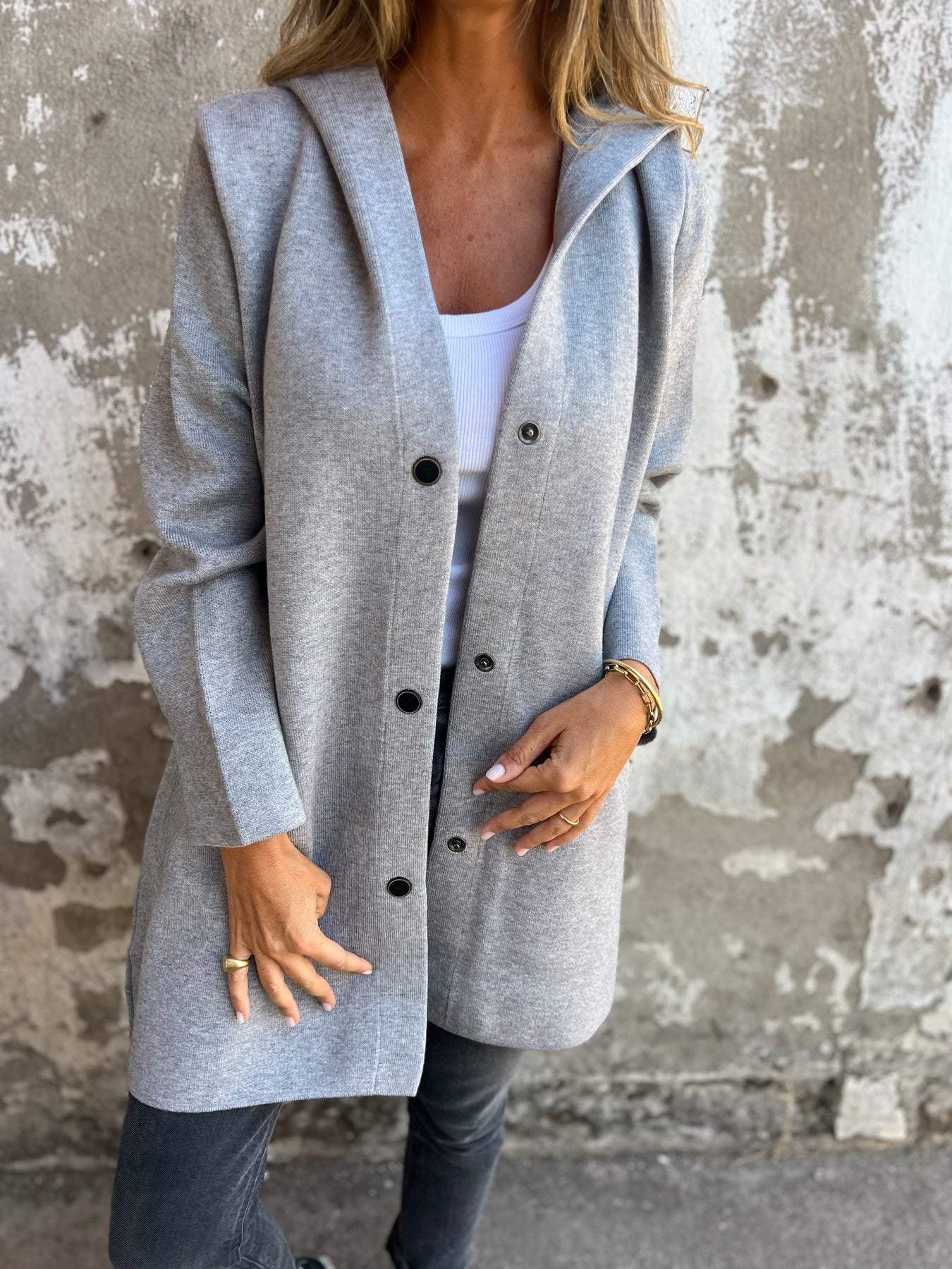LUNA | Hooded Cardigan Coat